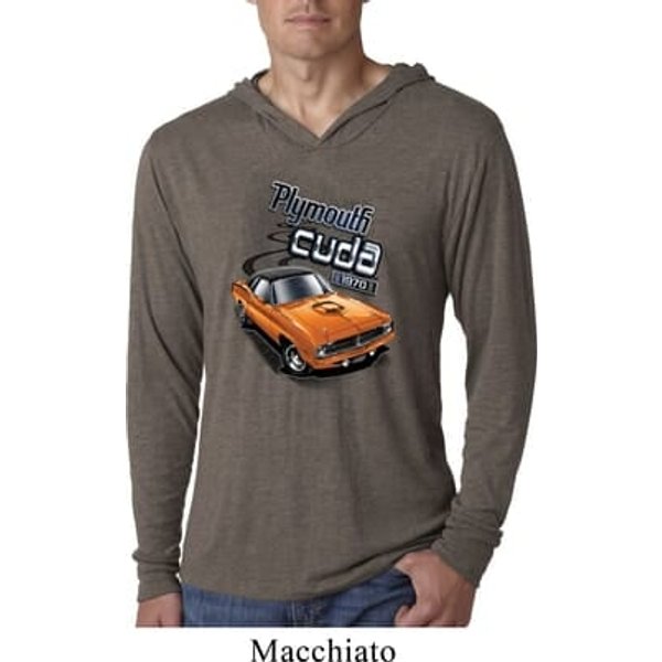Dodge 1970 Plymouth Hemi Cuda Lightweight Hoodie Shirt
