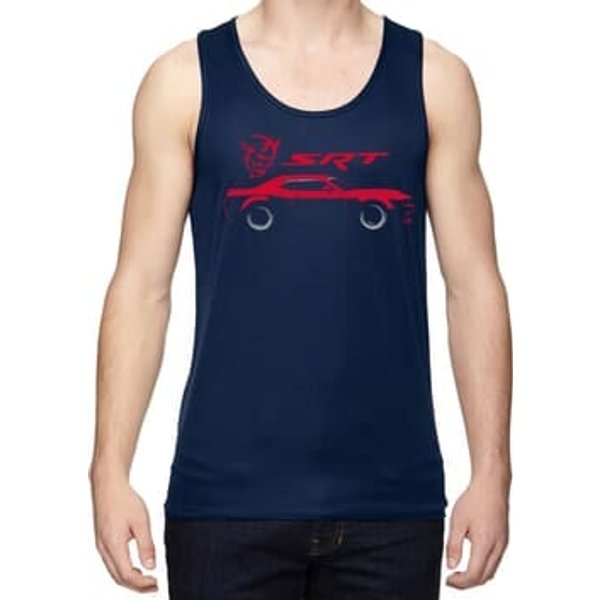 Dodge Challenger SRT Silhouette Dry Wicking Tank Top