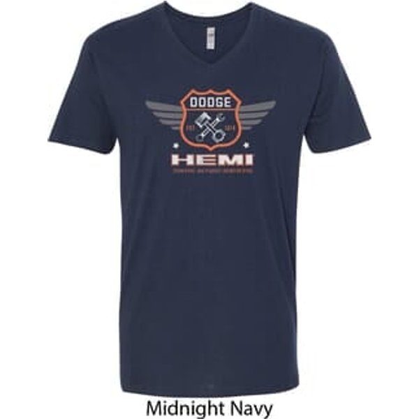 Dodge Garage Hemi Mens V-Neck Shirt