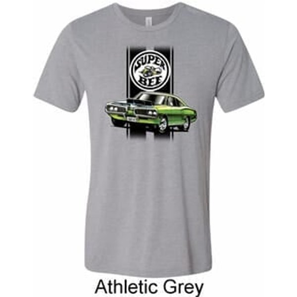 Dodge Green Super Bee Mens Tri Blend Crewneck Shirt