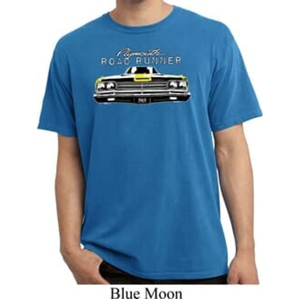 Dodge Yellow Plymouth Roadrunner Pigment Dyed Shirt