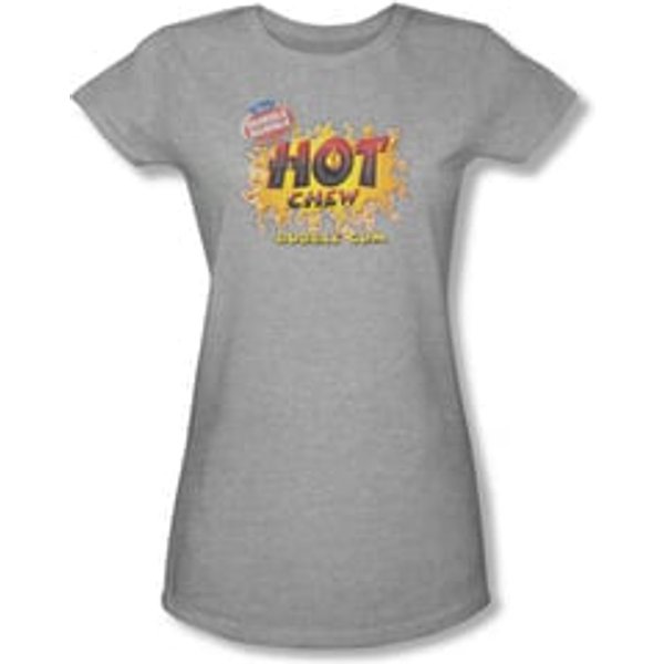 Double Bubble Shirt Juniors Hot Chew Athletic Heather T-Shirt