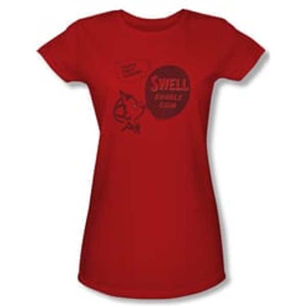 Double Bubble Shirt Juniors Swell Gum Red T-Shirt
