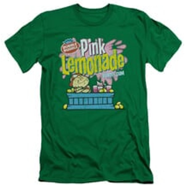 Double Bubble Shirt Slim Fit Pink Lemonade Kelly Green T-Shirt