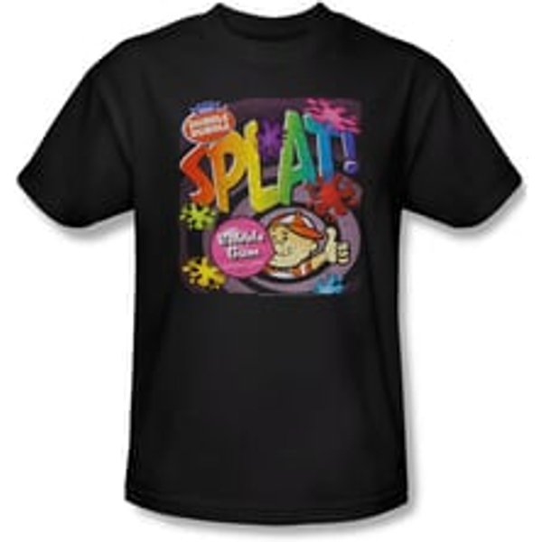 Double Bubble Shirt Splat Gum Black T-Shirt
