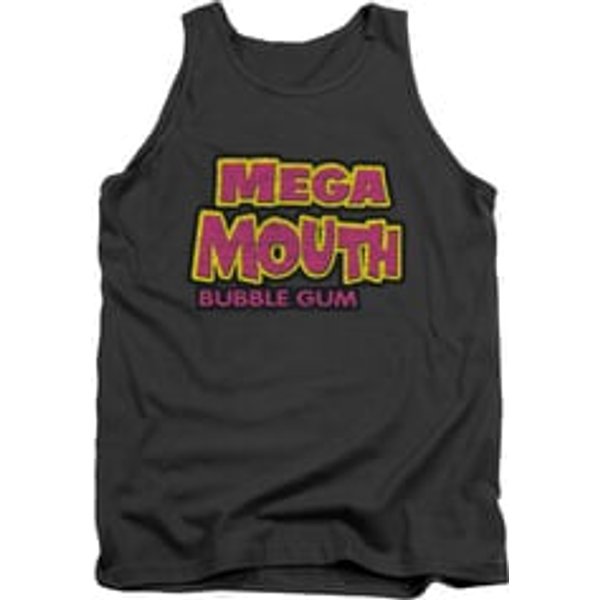 Double Bubble Shirt Tank Top Mega Mouth Charcoal Tanktop