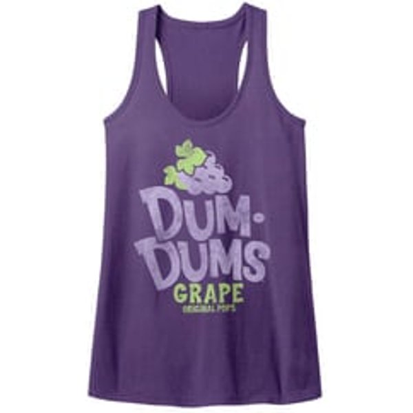Dum Dums Juniors Tank Top Grape Purple Racerback