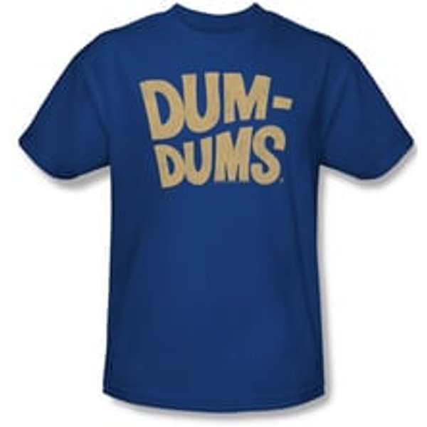 Dum Dums Shirt Distressed Logo Royal Blue T-Shirt