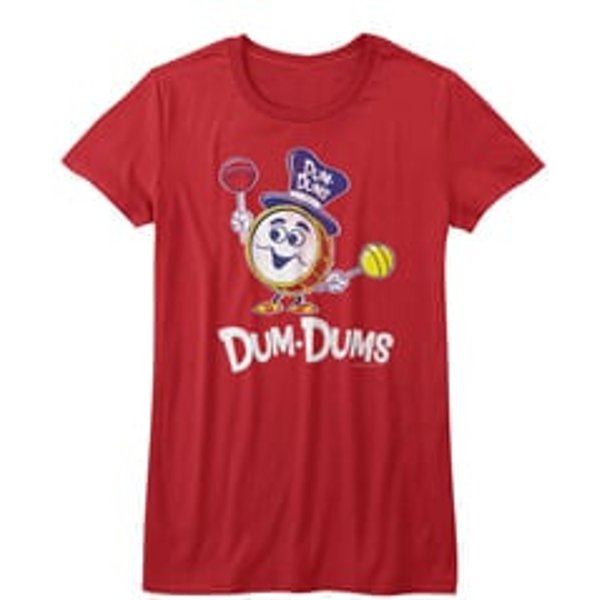 Dum Dums Shirt Juniors Drum Man Red T-Shirt