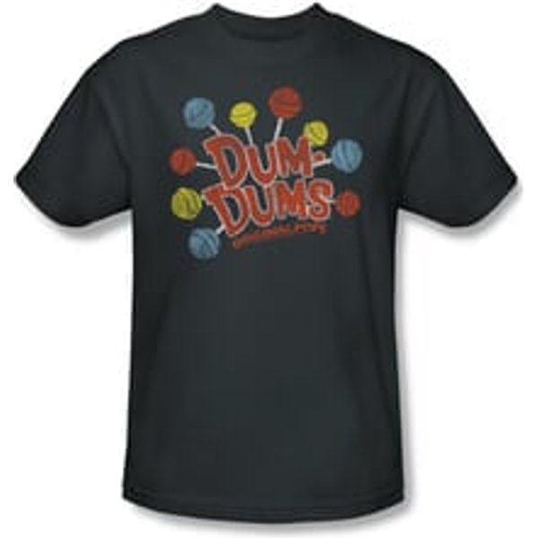Dum Dums Shirt Original Pops Charcoal T-Shirt