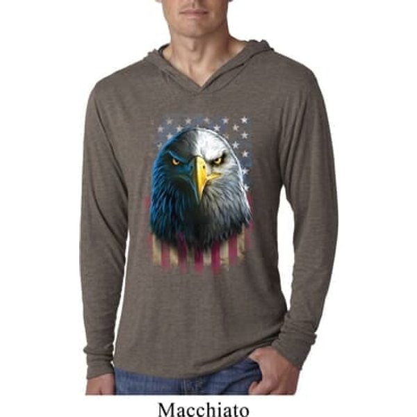 Eagle Stare Lightweight Hoodie Shirt