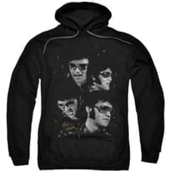 Elvis Presley Hoodie Faces Black Sweatshirt Hoody