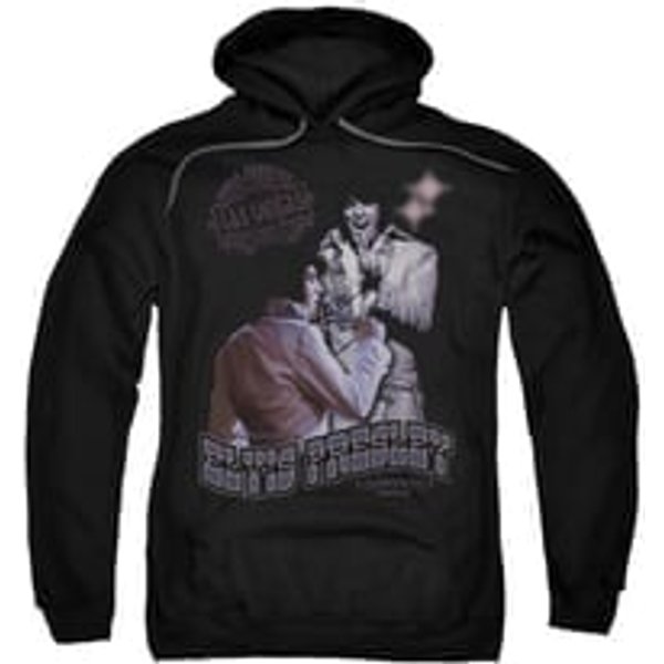 Elvis Presley Hoodie Violet Vegas Black Sweatshirt Hoody