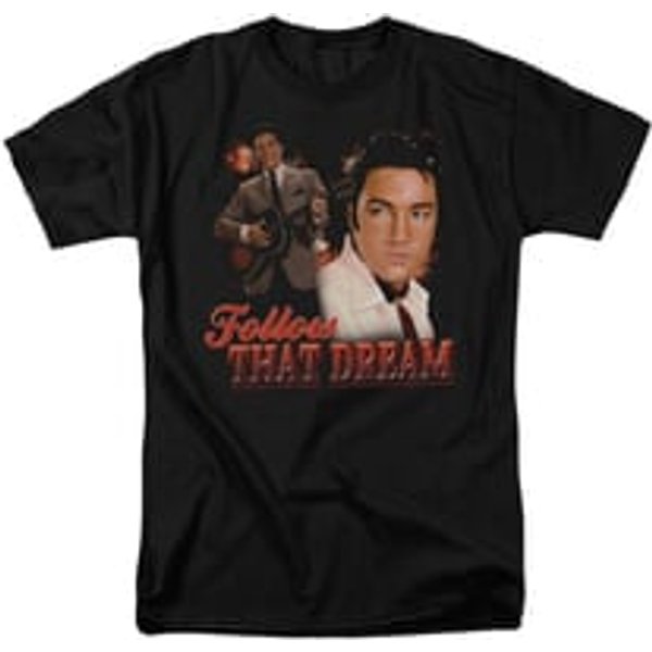 Elvis Presley Shirt Follow That Dream Black T-Shirt