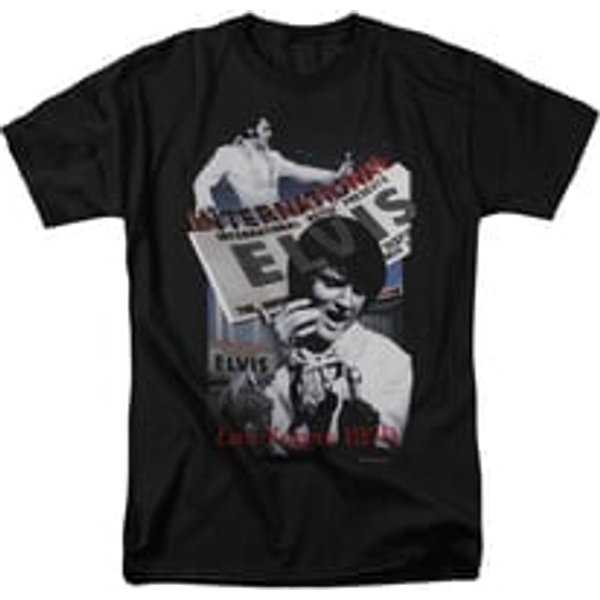 Elvis Presley Shirt International Hotel Black T-Shirt
