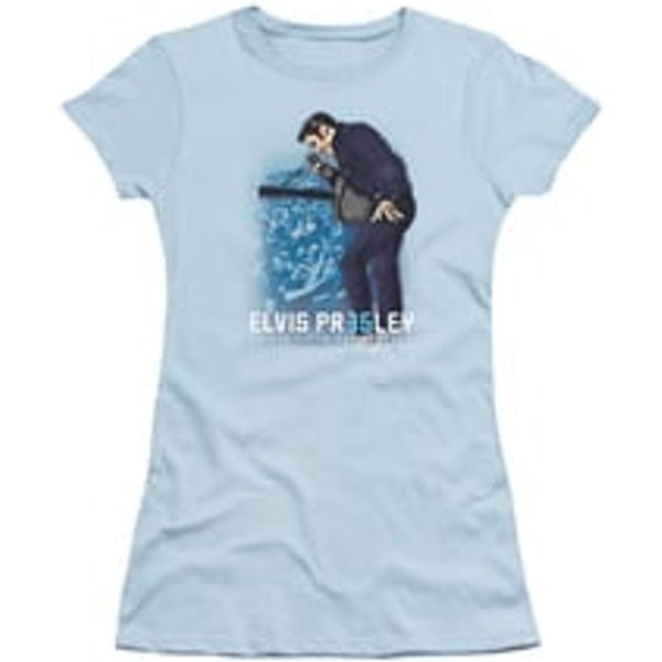 Elvis Presley Shirt Juniors 35th Anniversary Light Blue T-Shirt