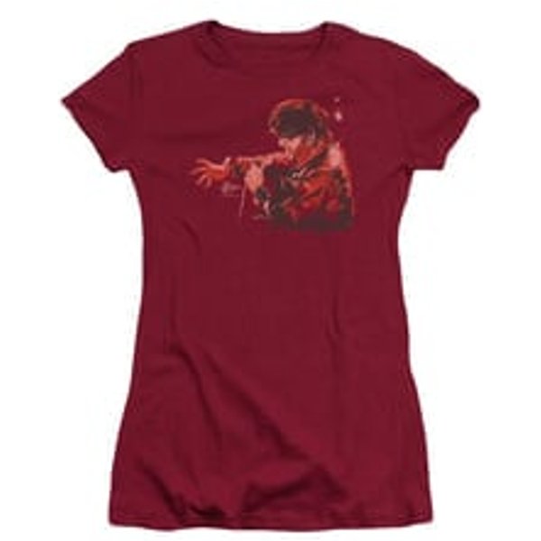 Elvis Presley Shirt Juniors Comeback Sketch Red T-Shirt