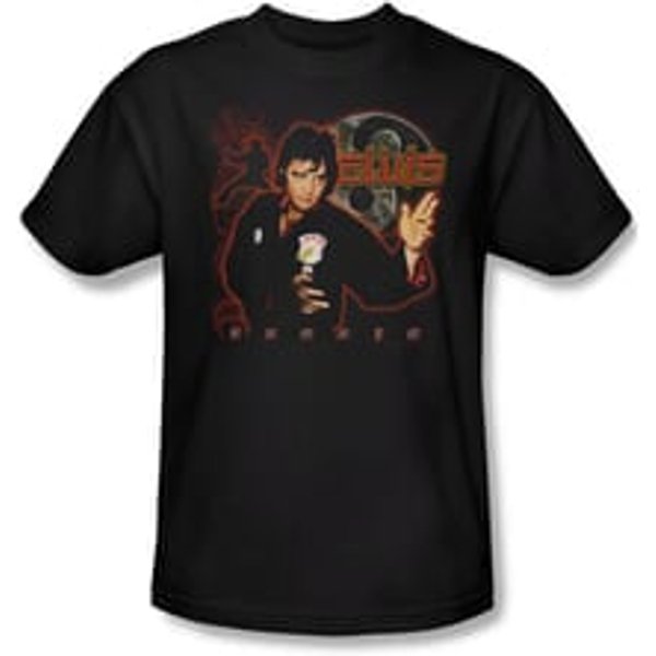 Elvis Presley Shirt Karate Black T-Shirt