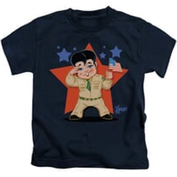 Elvis Presley Shirt Kids Lil GI Navy T-Shirt