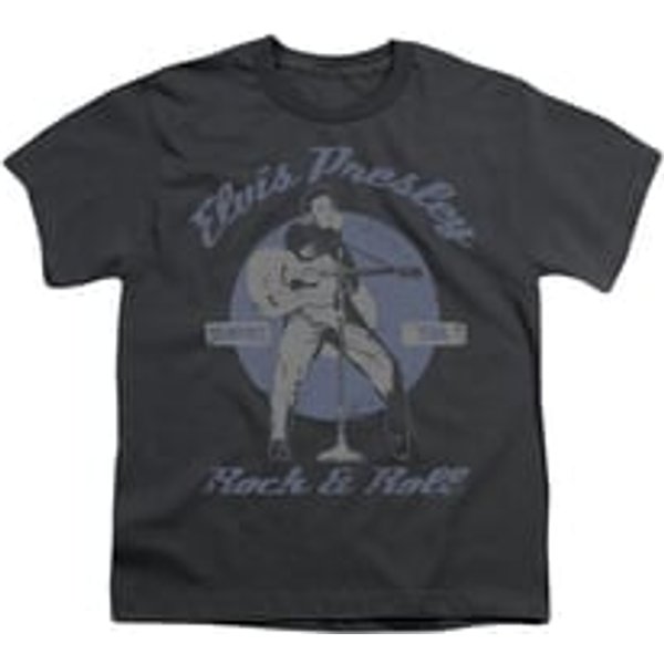 Elvis Presley Shirt Kids Rock & Roll Charcoal T-Shirt