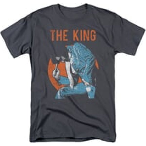 Elvis Presley Shirt Mic In hand Charcoal T-Shirt