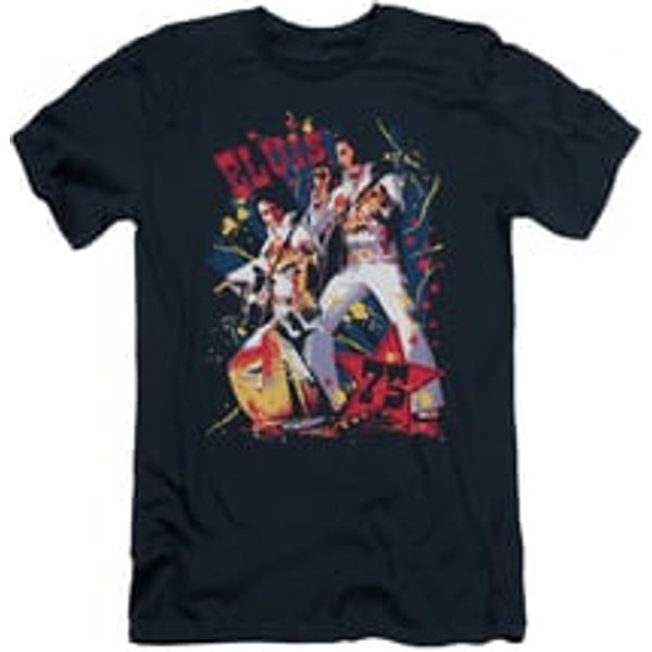Elvis Presley Shirt Slim Fit Eagle Navy T-Shirt