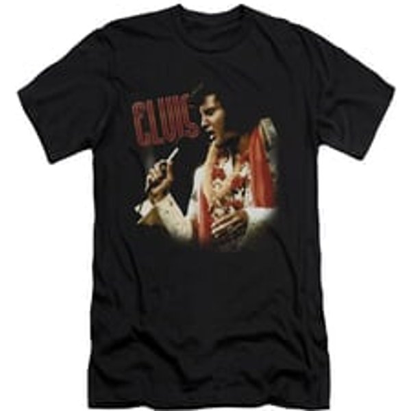 Elvis Presley Shirt Slim Fit Soulful Black T-Shirt