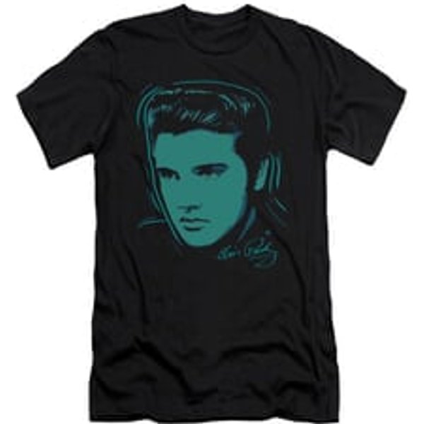 Elvis Presley Shirt Slim Fit Young Dots Black T-Shirt