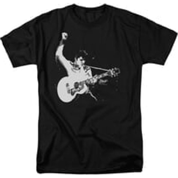 Elvis Presley Shirt Strum That Guitar Black T-Shirt