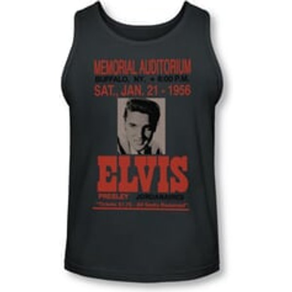 Elvis Presley Shirt Tank Top Buffalo 1956 Charcoal Tanktop