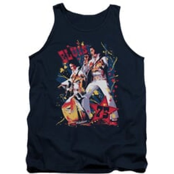 Elvis Presley Shirt Tank Top Eagle Navy Tanktop