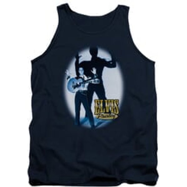 Elvis Presley Shirt Tank Top Hands Up Navy Tanktop