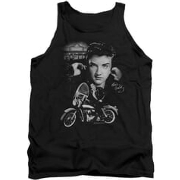 Elvis Presley Shirt Tank Top Rides Again Black Tanktop