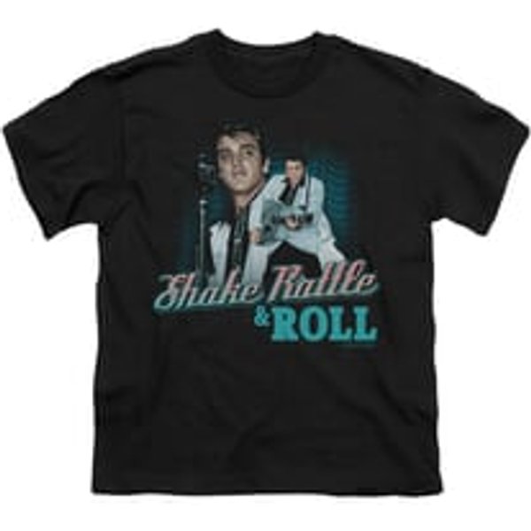 Elvis Presley Shirt Tank Top Shake Rattle And Roll Black Tanktop