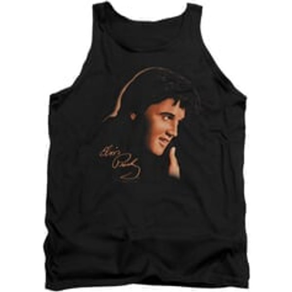 Elvis Presley Shirt Tank Top Warm Portrait Black Tanktop