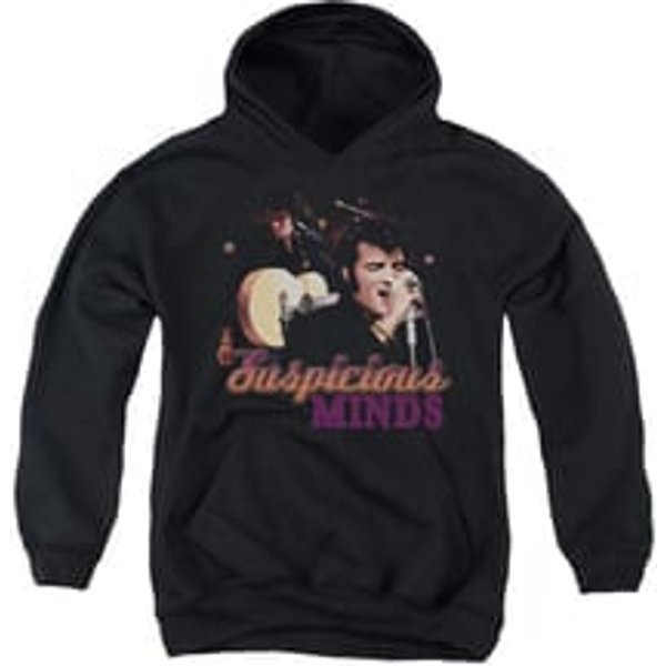 Elvis Presley Youth Hoodie Suspicious Minds Black Kids Hoody