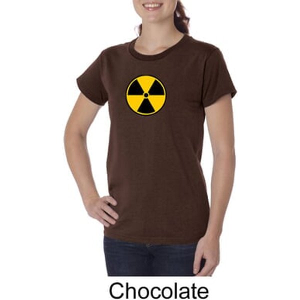 Fallout Shirt Radioactive Radiation Symbol Ladies Organic T-shirt