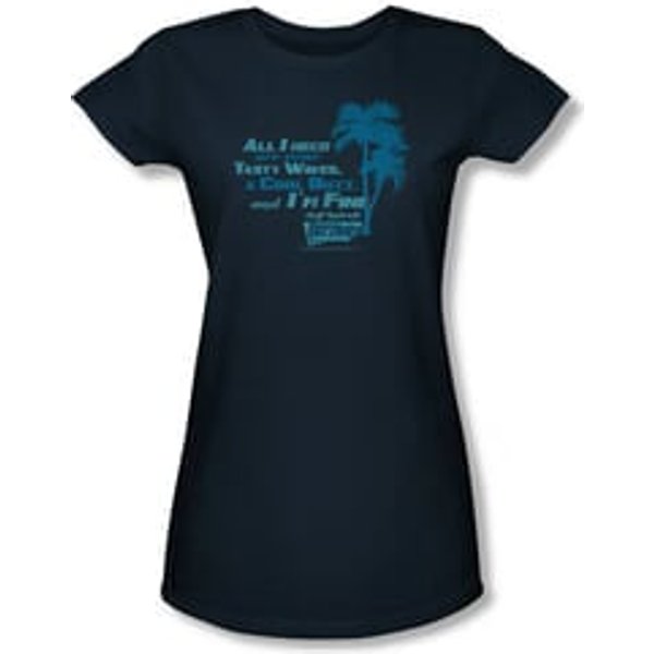 Fast Times At Ridgemont High Shirt Juniors All I Need Navy Tee T-Shirt