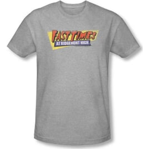 Fast Times At Ridgemont High T-shirt Logo Heather Slim Fit Shirt