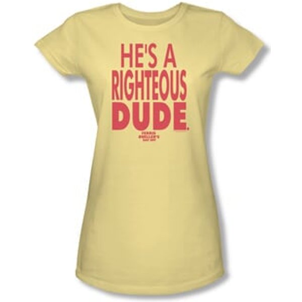 Ferris Bueller's Day Off Shirt Juniors Righteous Dude Banana T-Shirt