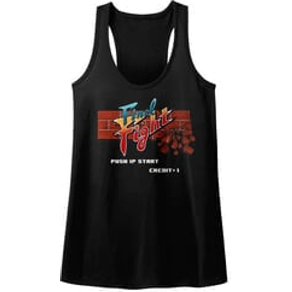 Final Fight Juniors Tank Top Arcade Black Racerback