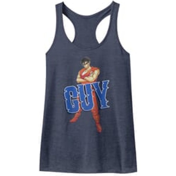 Final Fight Juniors Tank Top Guy Navy Blue Racerback