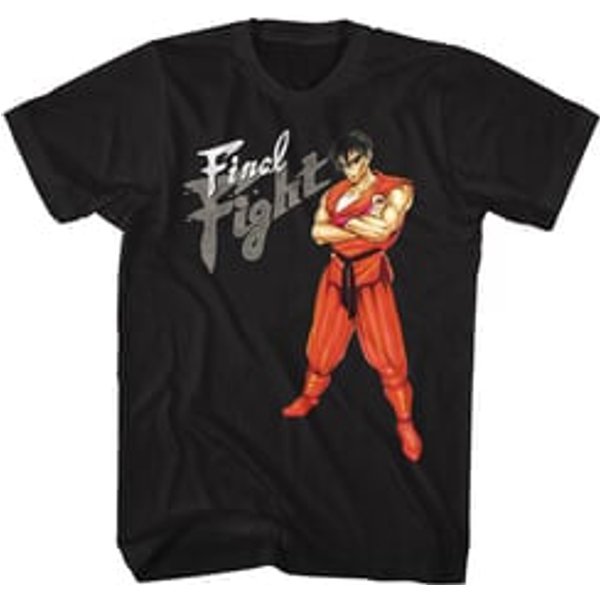 Final Fight Video Game Shirt Guy Black T-Shirt