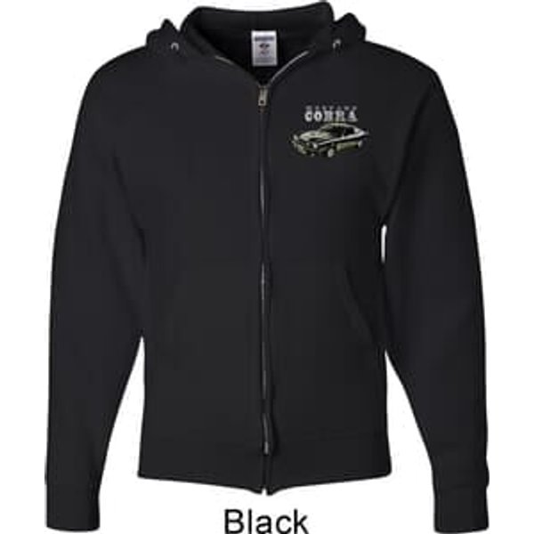 Ford 1974 Cobra Profile Pocket Print Mens Full Zip Hoodie