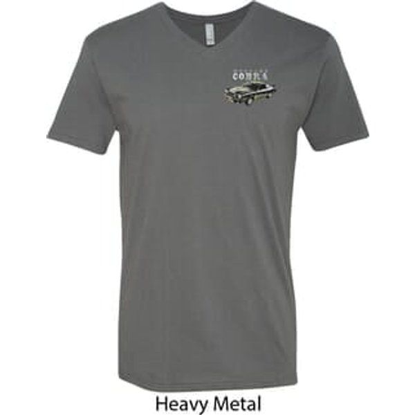 Ford 1974 Cobra Profile Pocket Print Mens V-Neck Shirt