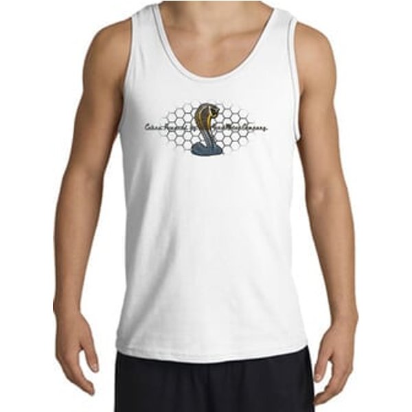 Ford Mustang Cobra Tank Top - Ford Motor Company Grill White Tanktop