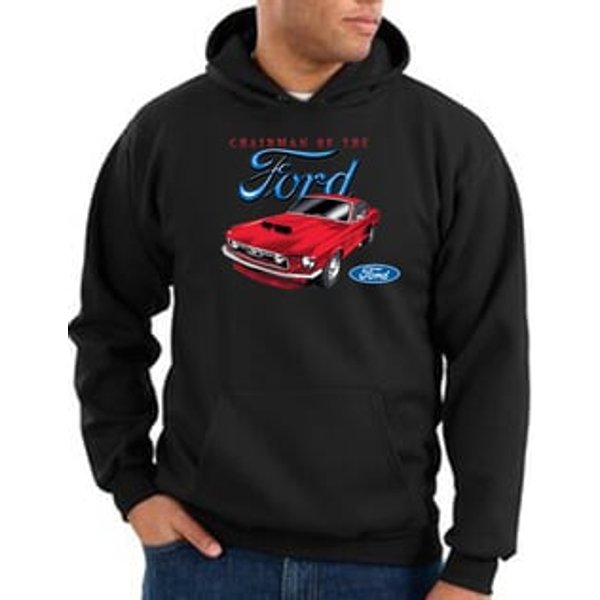 Ford Mustang Hoodie Sweatshirt - Chairman Of The Ford Black Hoody