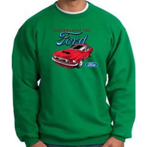 Ford Mustang Sweatshirt - Chairman Of The Ford Kelly Green Sweat Shirt