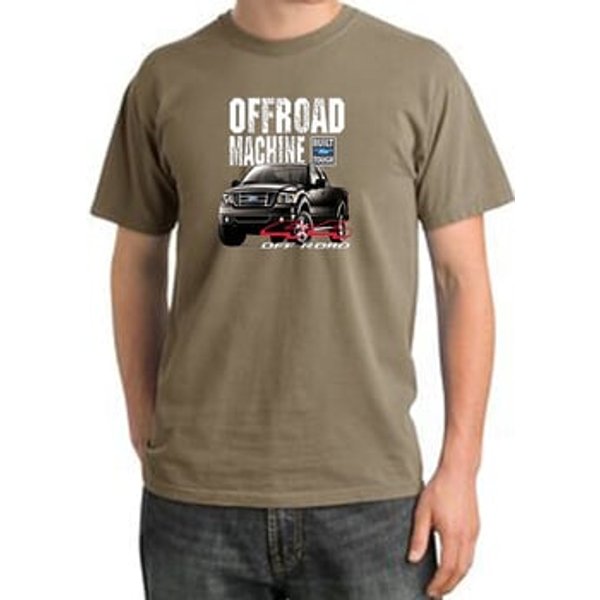 Ford Truck Shirt F-150 4X4 Offroad Machine Pigment Dyed Tee Sandstone