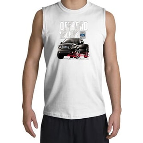 Ford Truck Shooter Shirt - F-150 4X4 Offroad Machine Adult White Shirt